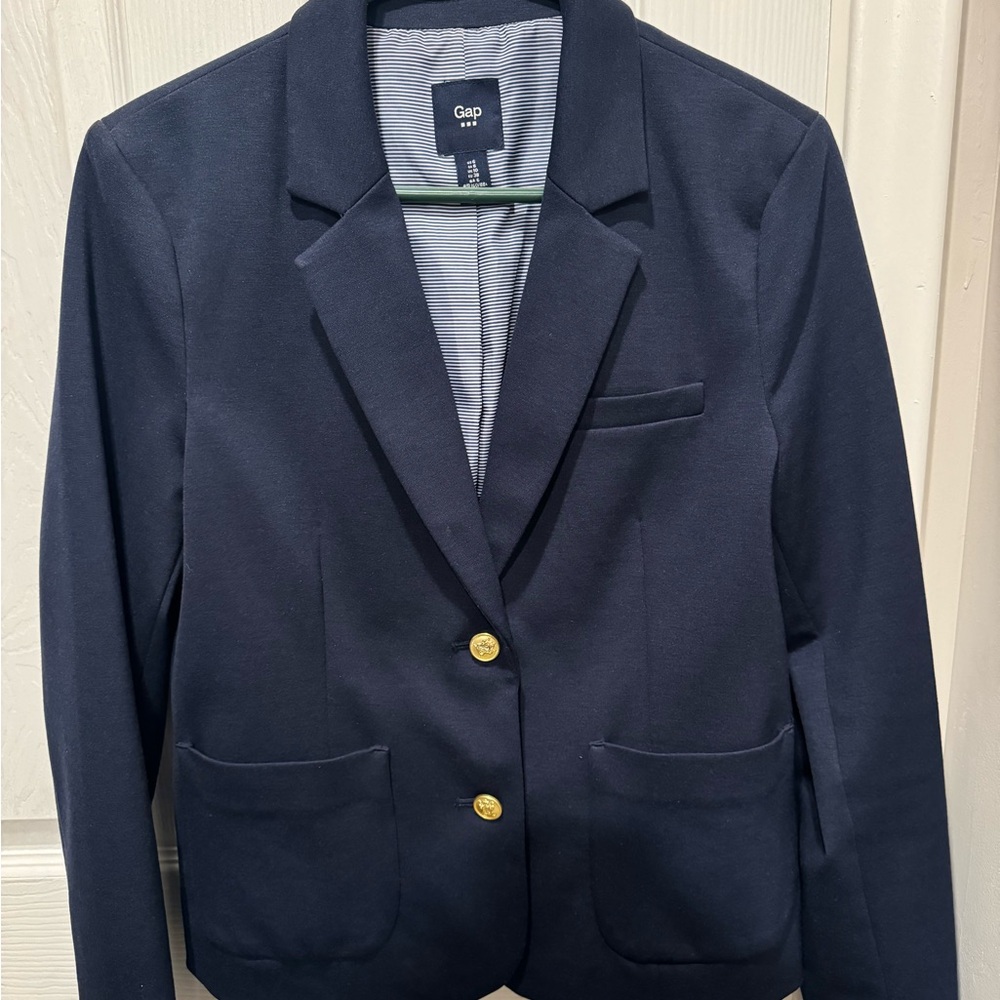 GAP US 6 Navy Blazer, Gold buttons